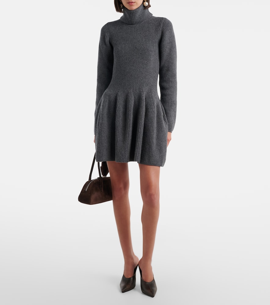 Magda Butrym Ribbed-knit cashmere minidress