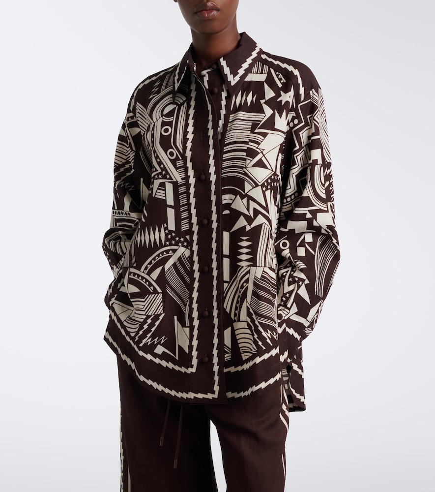 Alémais Lori Printed Cotton Poplin Shirt