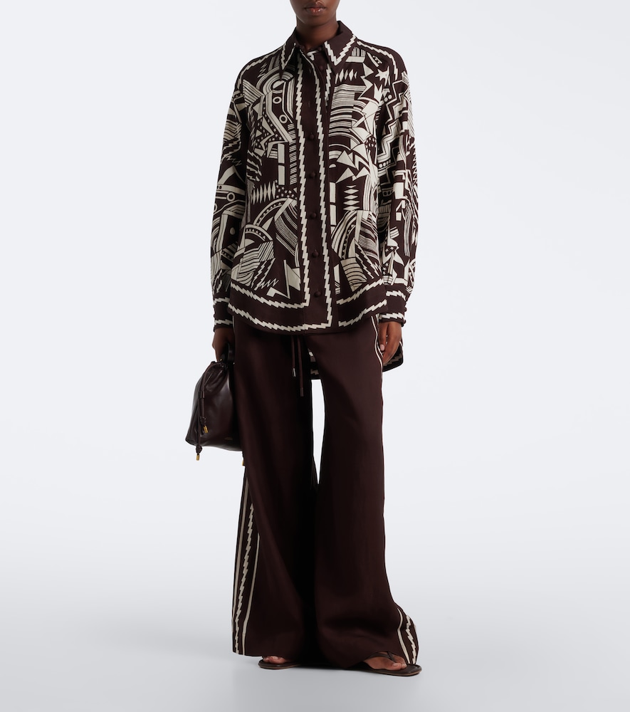 Alémais Lori Printed Cotton Poplin Shirt