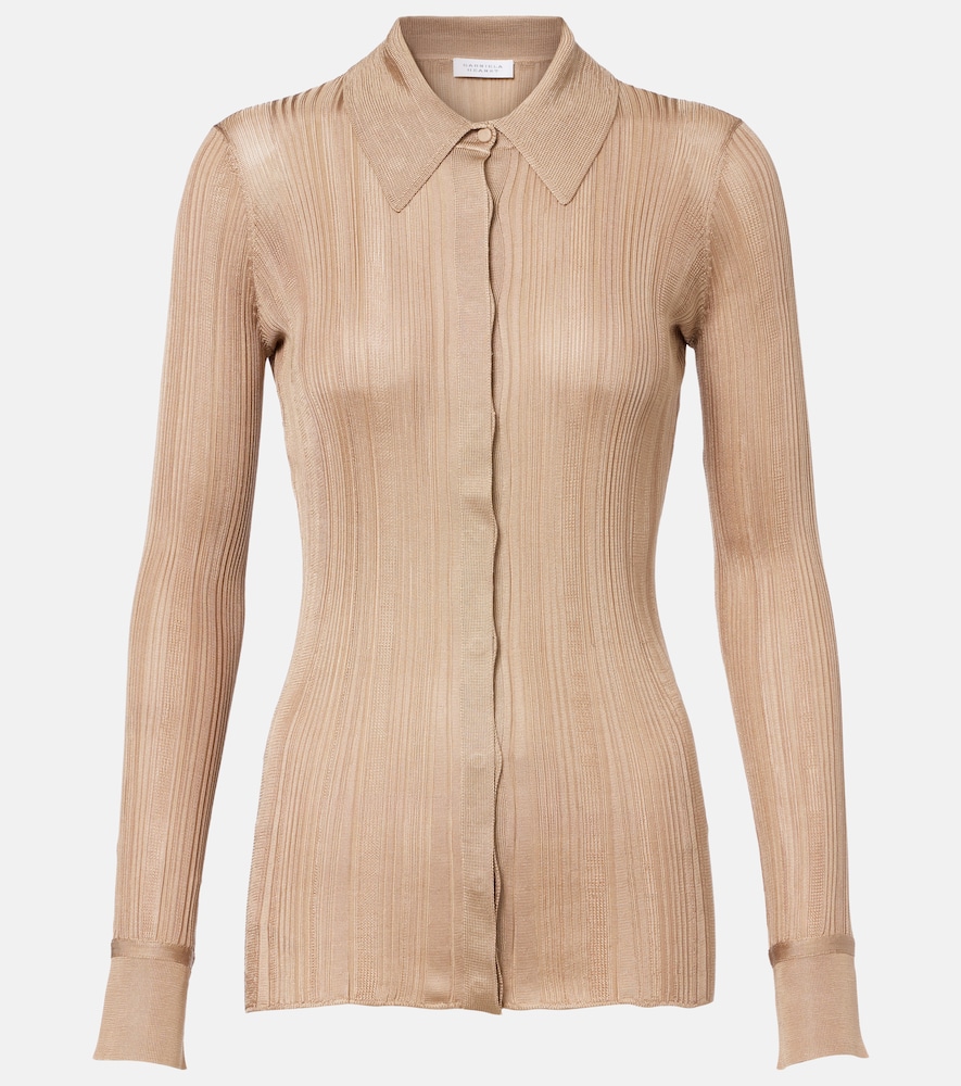 Gabriela Hearst Tamar knitted silk shirt | Thumbnail 8