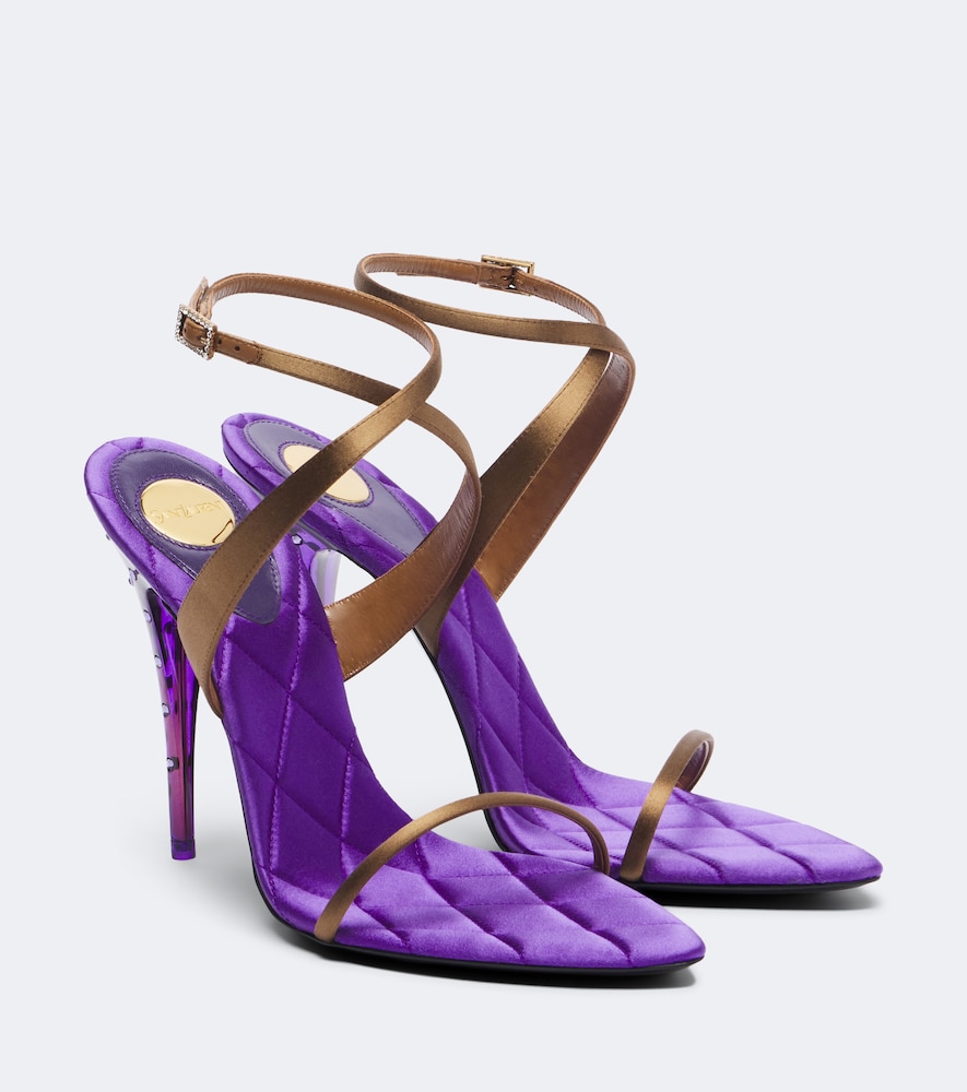 Verzierte Sandalen Ivresse aus Satin