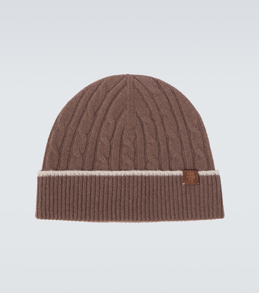 Berretto in cashmere a trecce