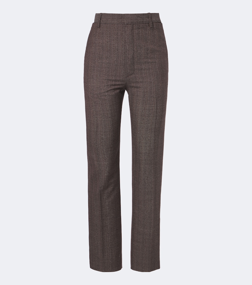 Pantaloni regular gessati