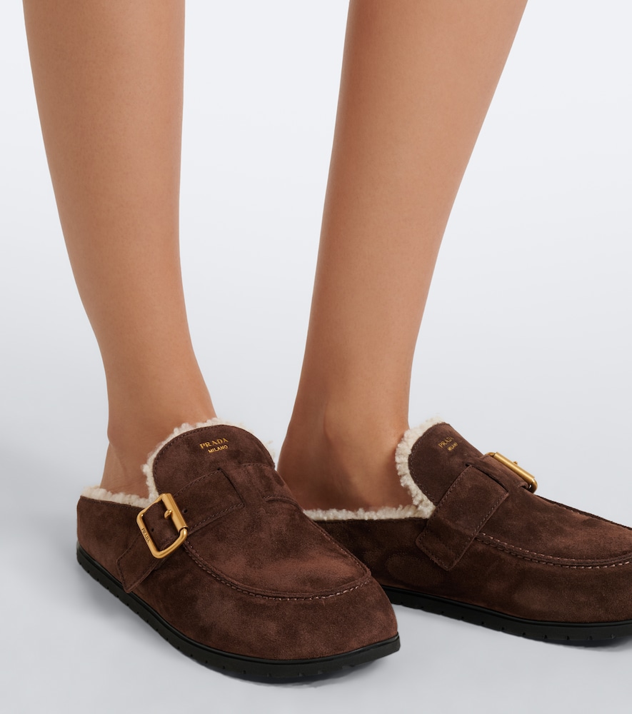 Shearling-Lined Mules