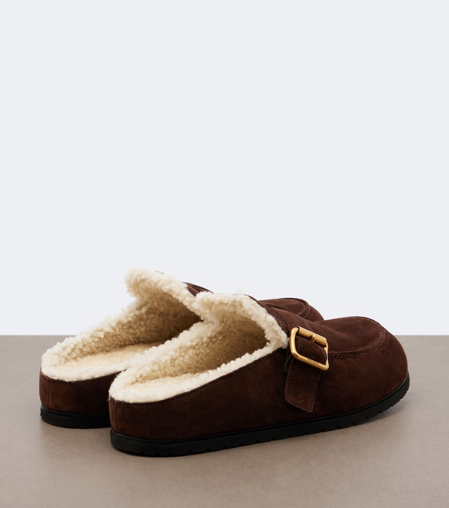 Shearling-Lined Mules