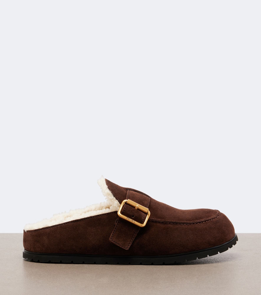Shearling-Lined Mules