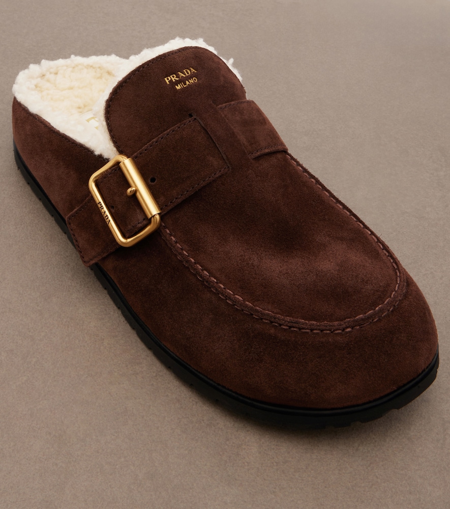 Shearling-Lined Mules