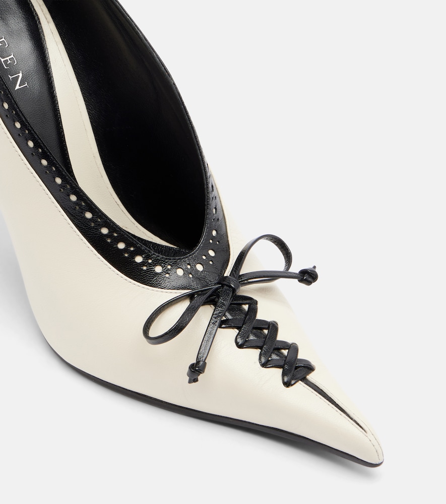 Koko Leather Wedge Pumps