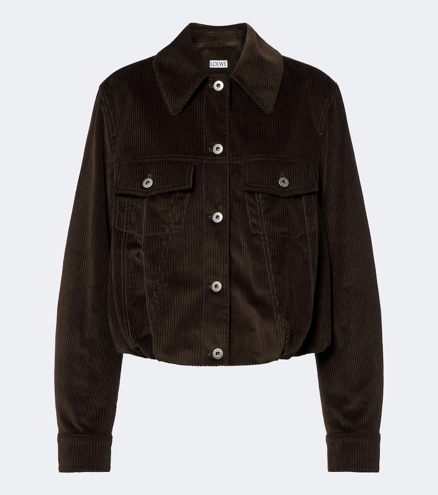 Giacca blouson in velluto a coste di cotone