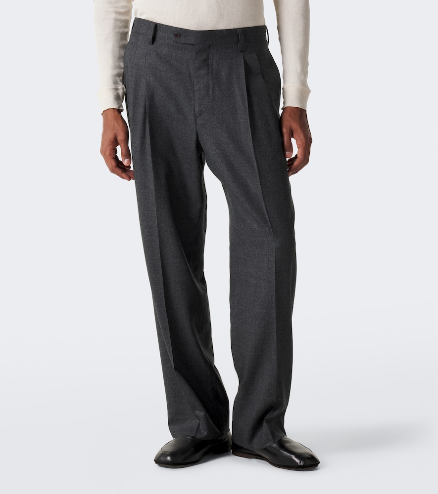 Straight Pants Wool