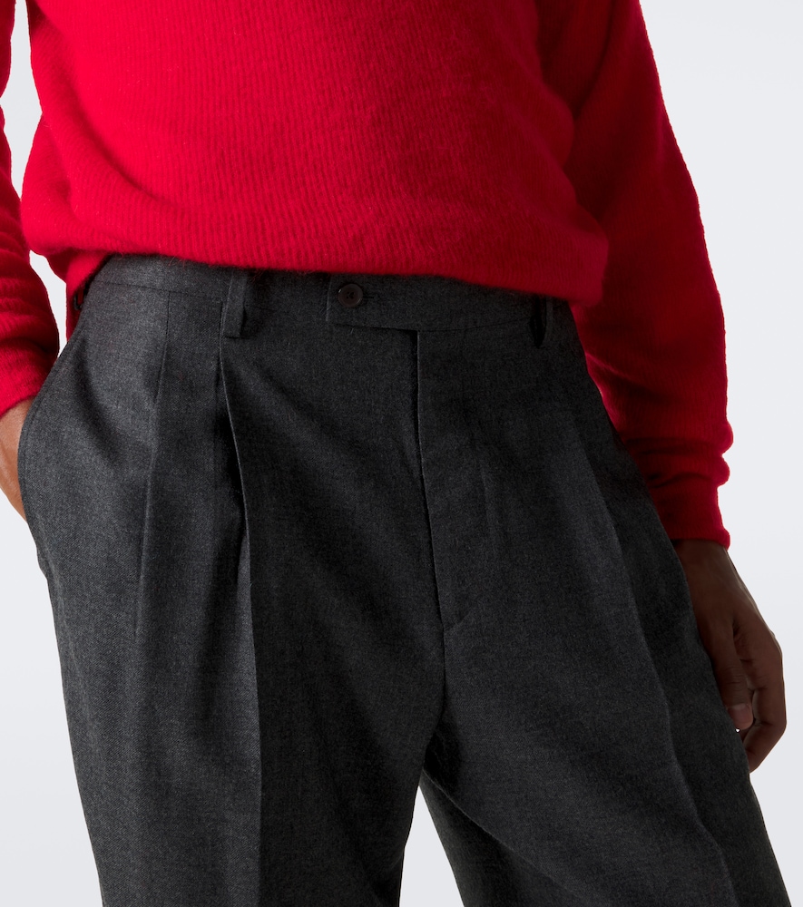 Straight Pants Wool