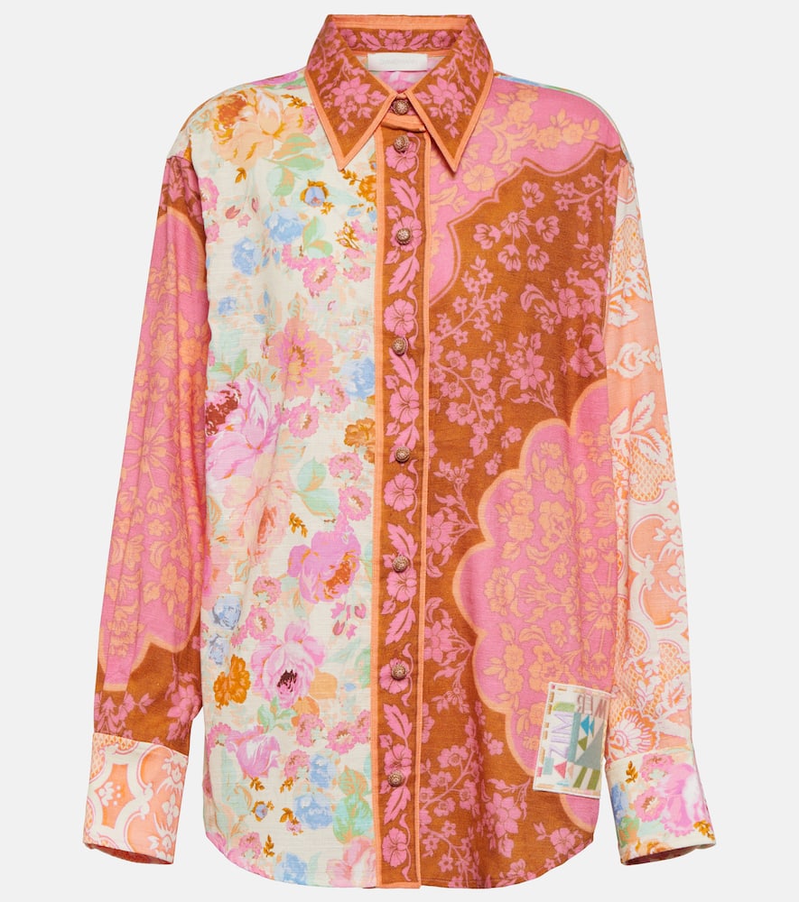 Zimmermann Raie printed cotton shirt