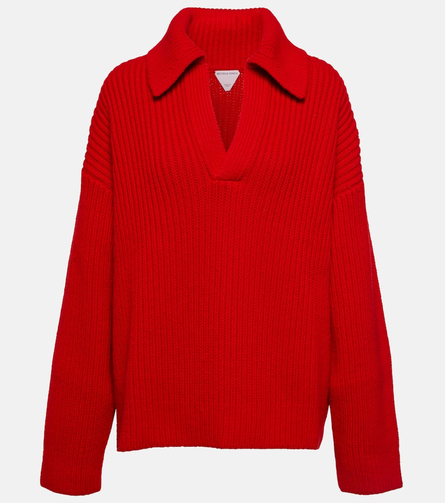 Bottega Veneta Women's Cashmere-blend Textured Sweater In Red