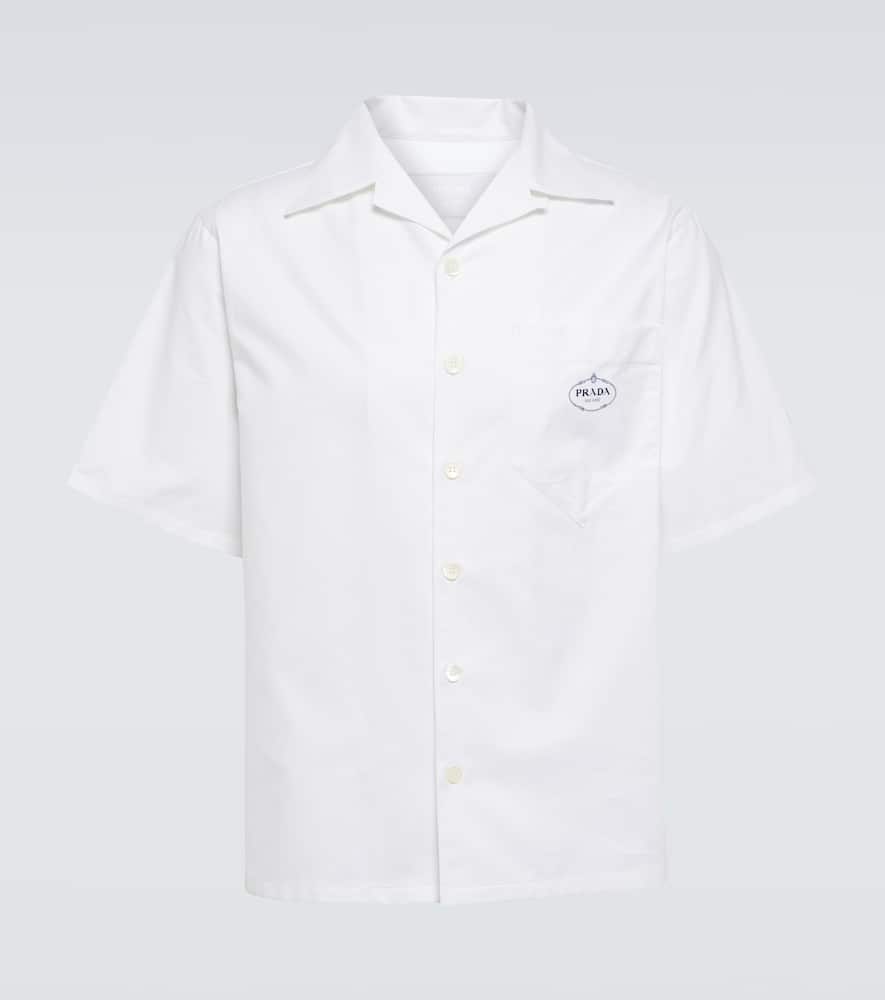 Prada Logo cotton poplin shirt