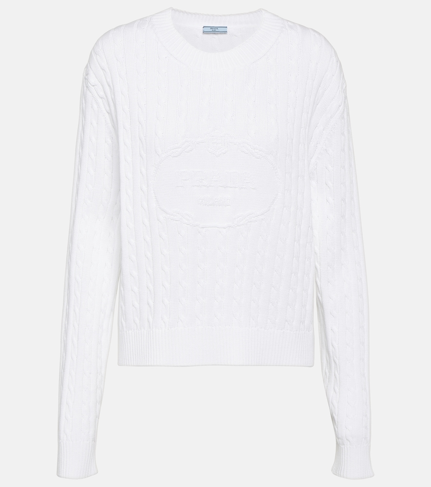 Prada Logo cotton sweater