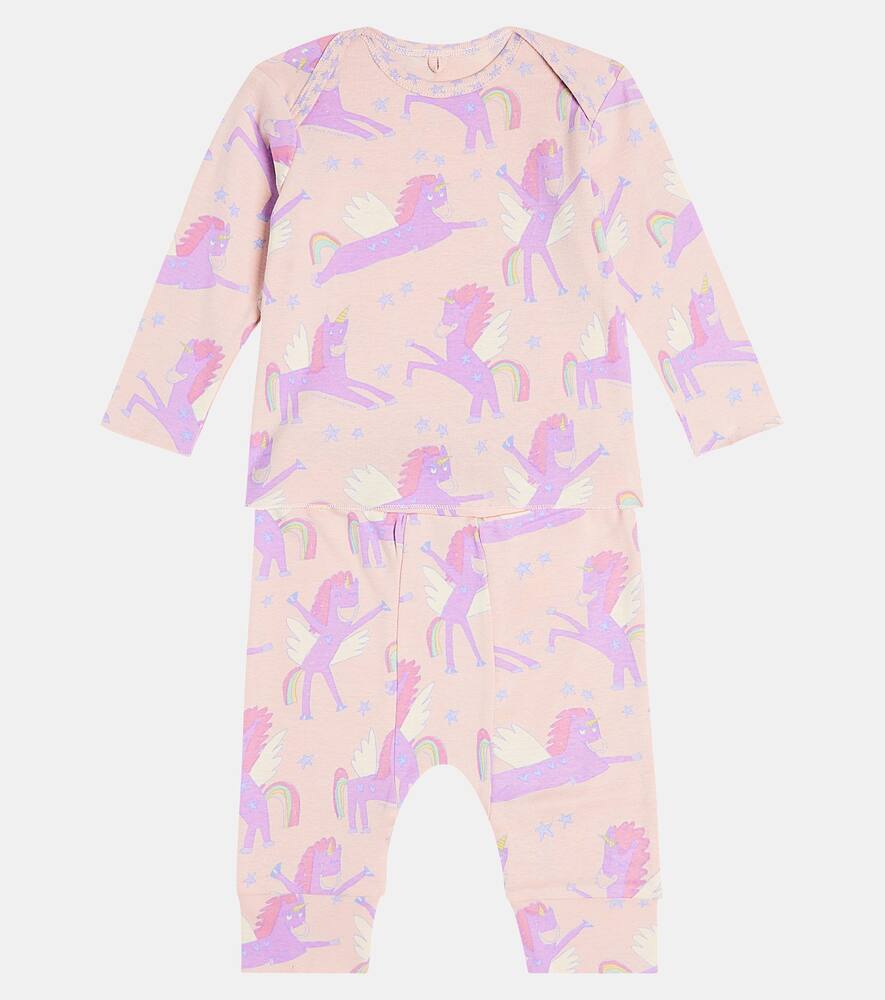 Stella Mccartney Baby Bedruckter Pyjama Aus Baumwolle In Pink