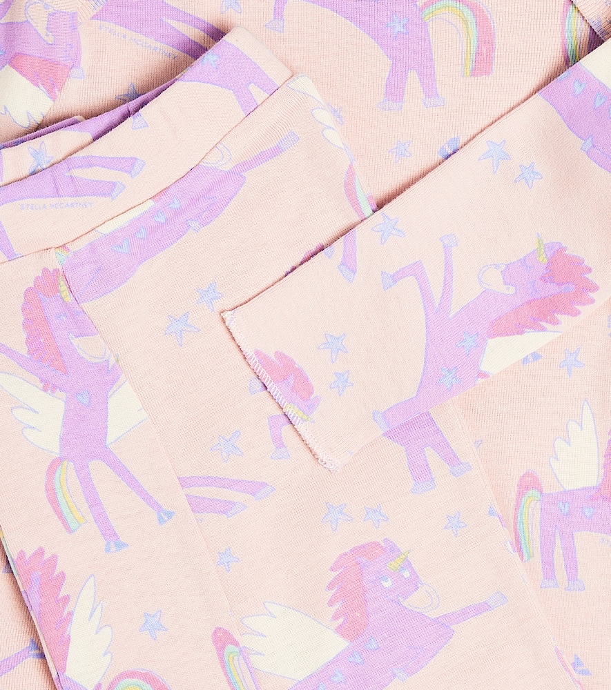 Stella Mccartney Baby Bedruckter Pyjama Aus Baumwolle In Pink