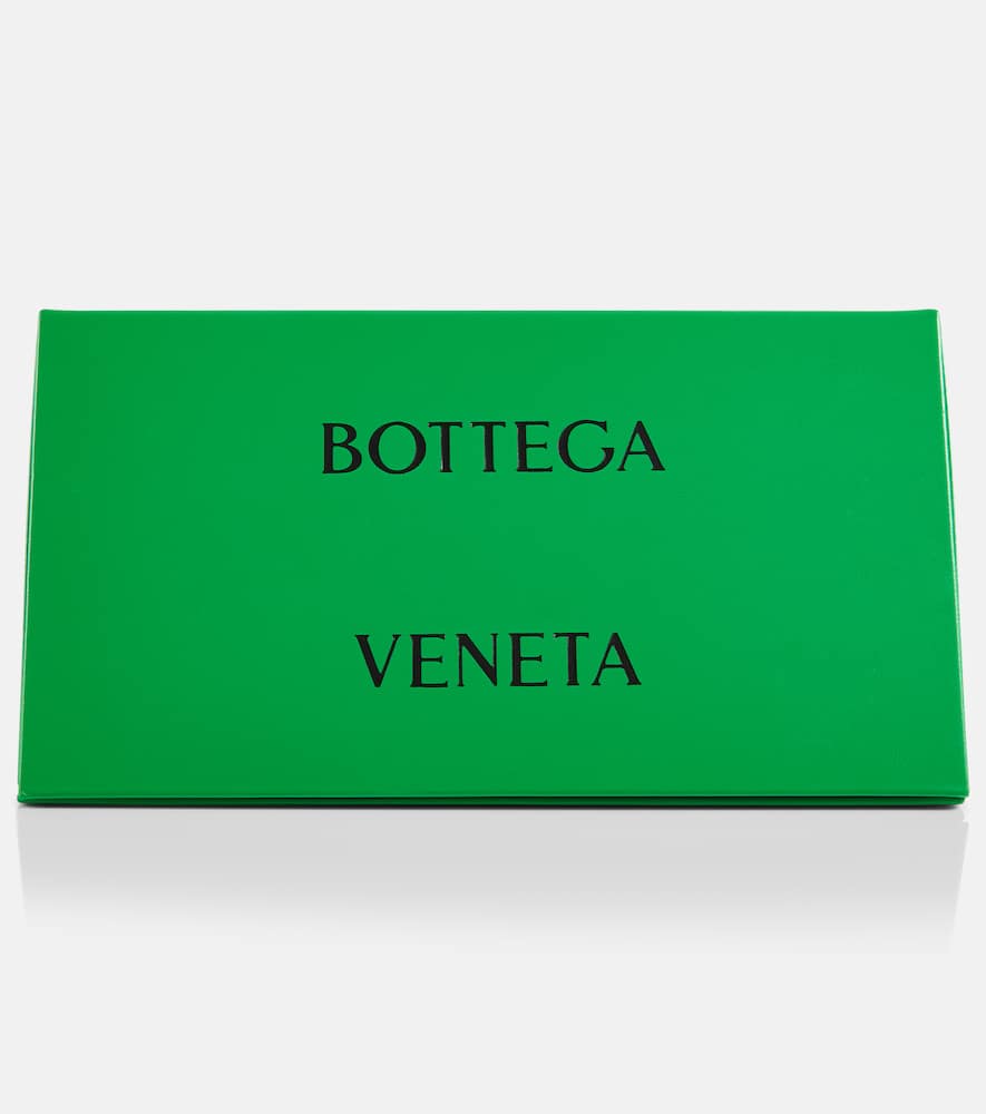 Bottega Veneta Knot Shield Sunglasses In Gold