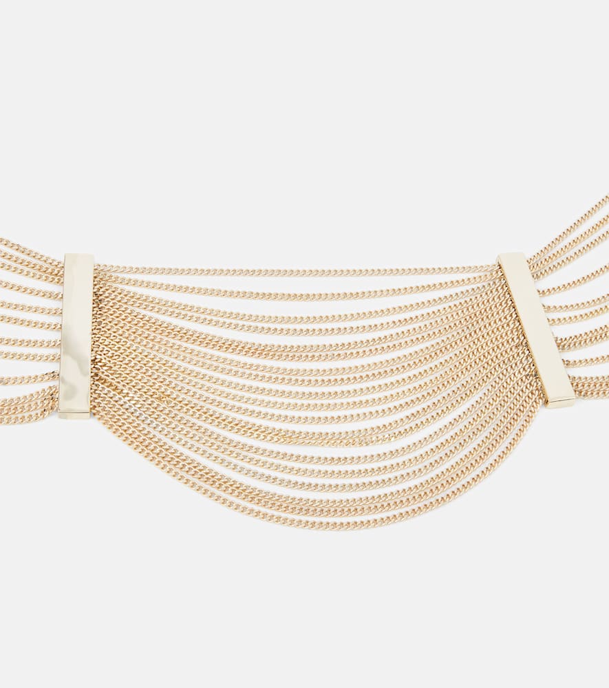 Shop Max Mara Vento Necklace In Gold