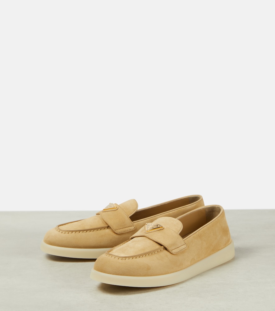  Prada Prada Saint Tropez Suede Loafers 