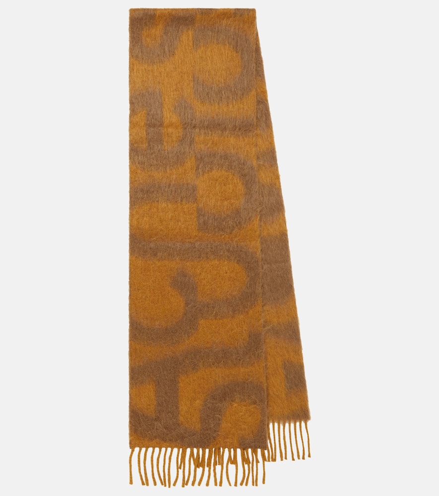 Acne Studios Logo wool-blend scarf