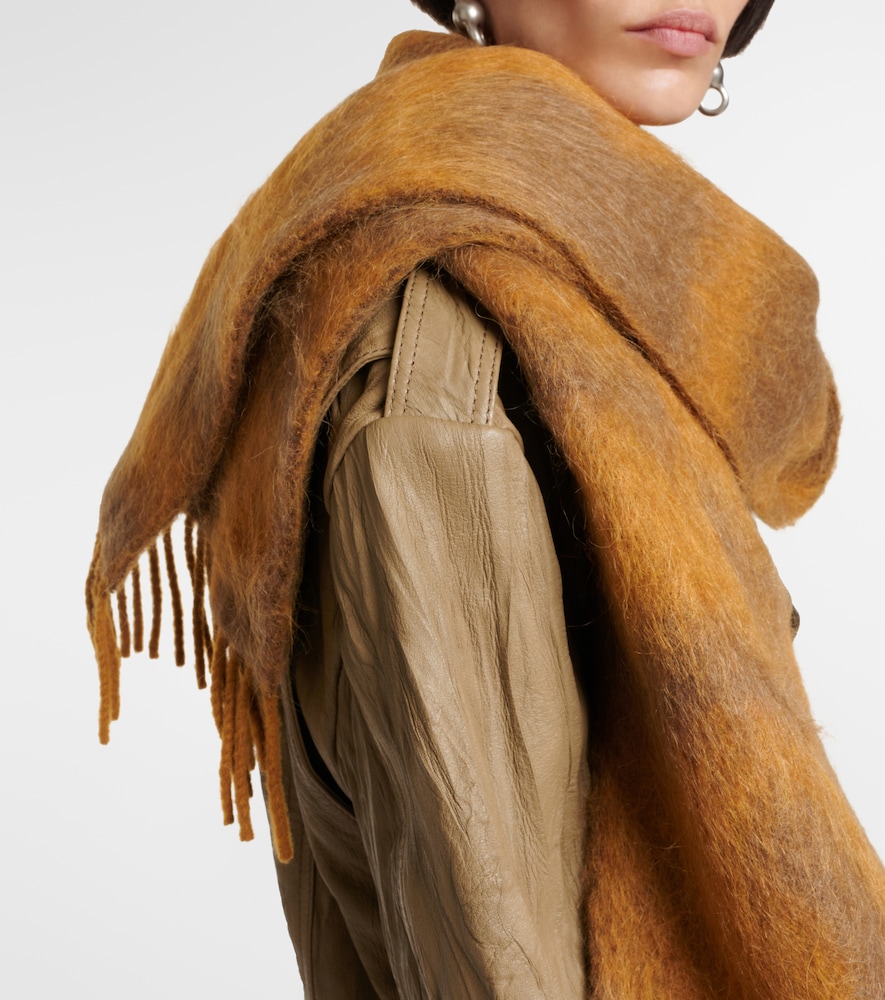  Acne Studios Acne Studios Logo Wool-blend Scarf 