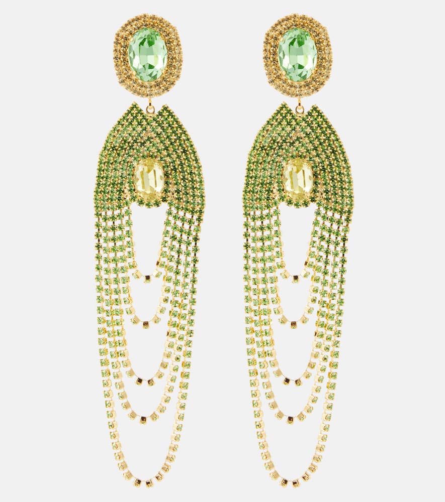 Magda Butrym Crystal-embellished clip-on earrings