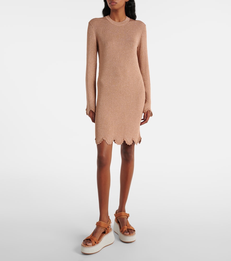 Chloé Nama Platform Wedge Sandal In Brown