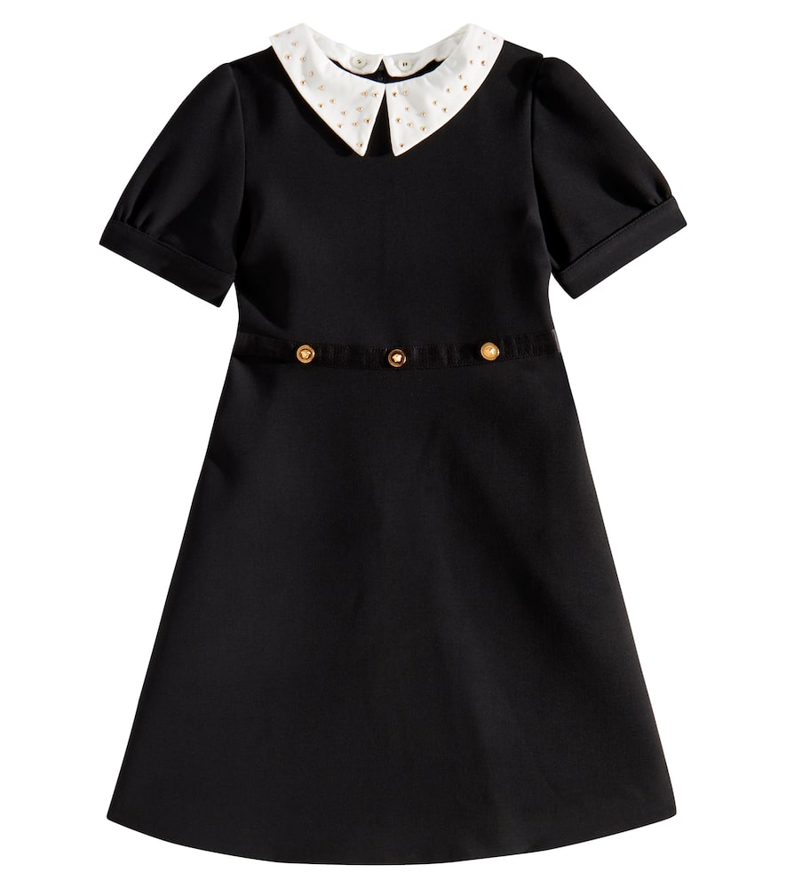 Versace Kids Medusa studded cady dress