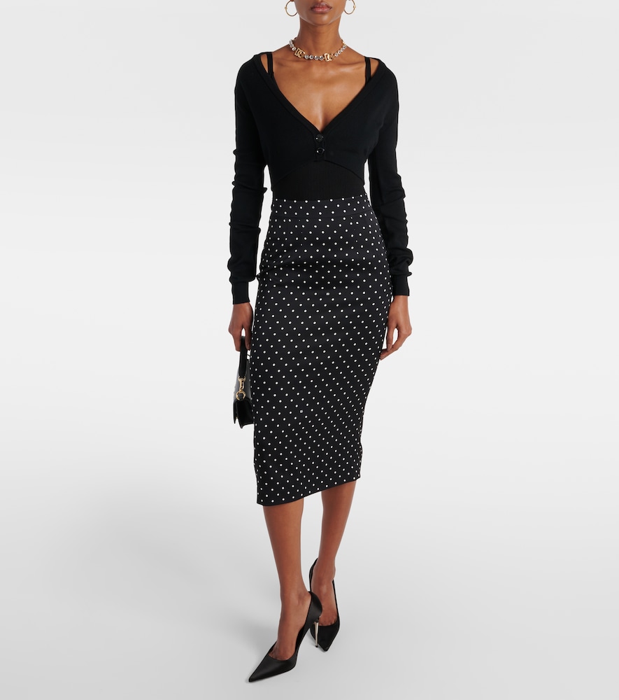 Dolce & Gabbana Cropped virgin wool cardigan