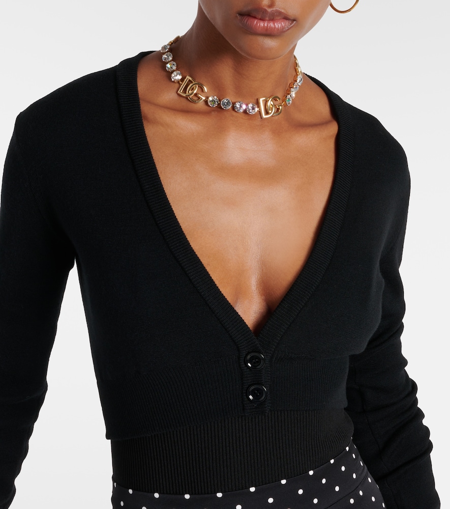  Dolce&gabbana Dolce&gabbana Cropped-cardigan Aus Schurwolle 