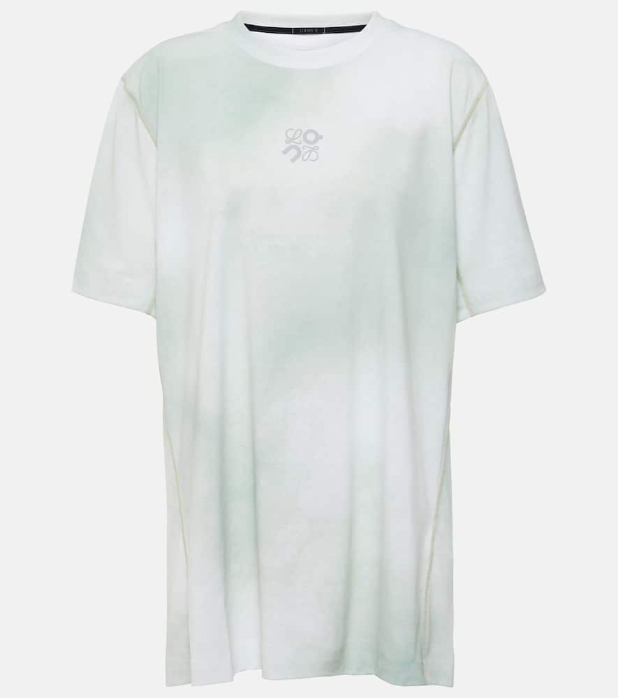 x On logo tie-dye jersey T-shirt