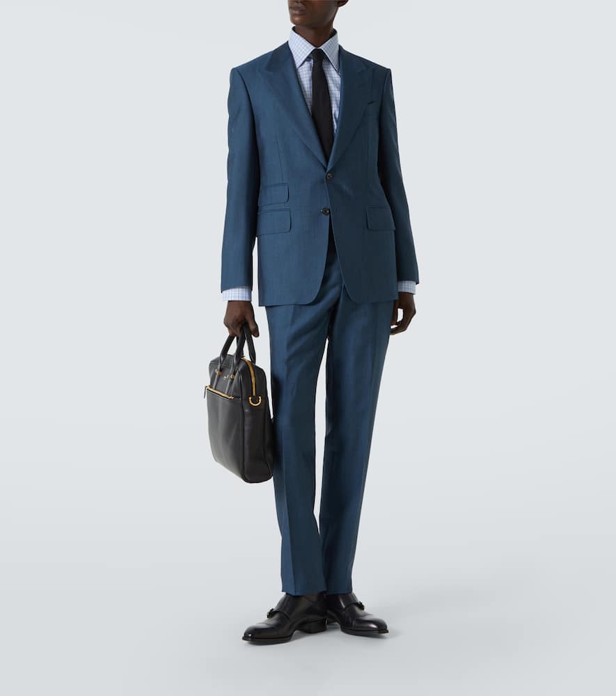 Tom Ford Cotton-blend Shirt In Blue