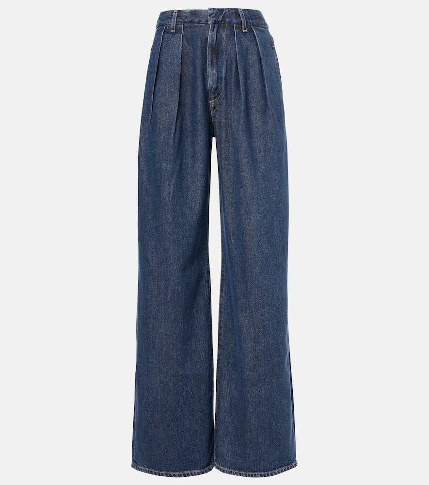 Petra high-rise wide-leg jeans
