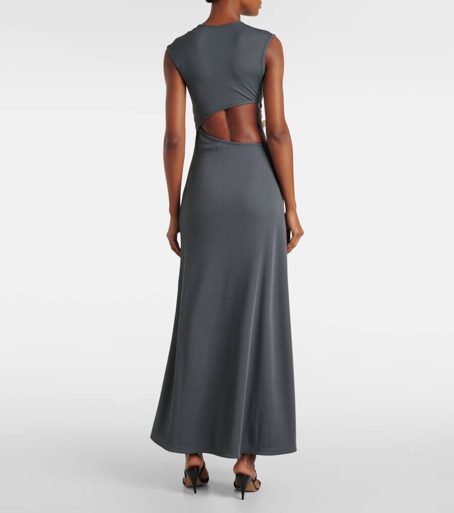 Christopher Esber Concave Stone Tank Dress In Grey