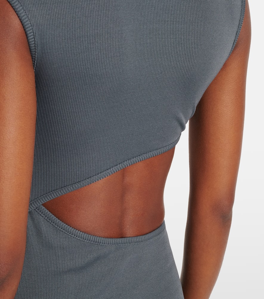 Christopher Esber Concave Stone Tank Dress In Grey