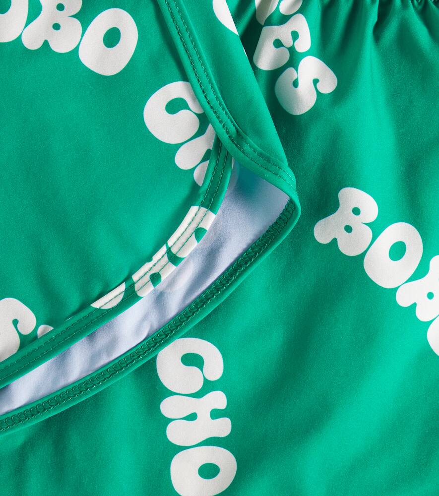 Bobo Choses Wavy Logo Swim Trunks In Green