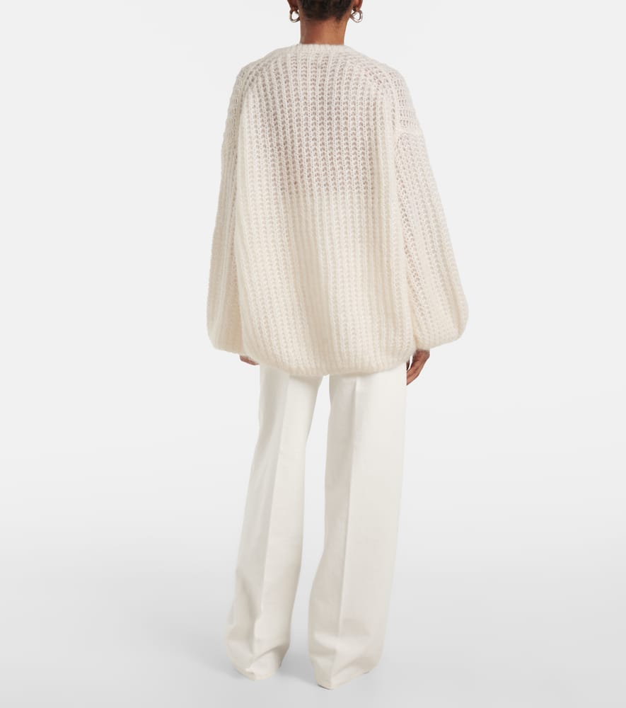 Totême Vilo Panelled Wool Jumper In Weiss