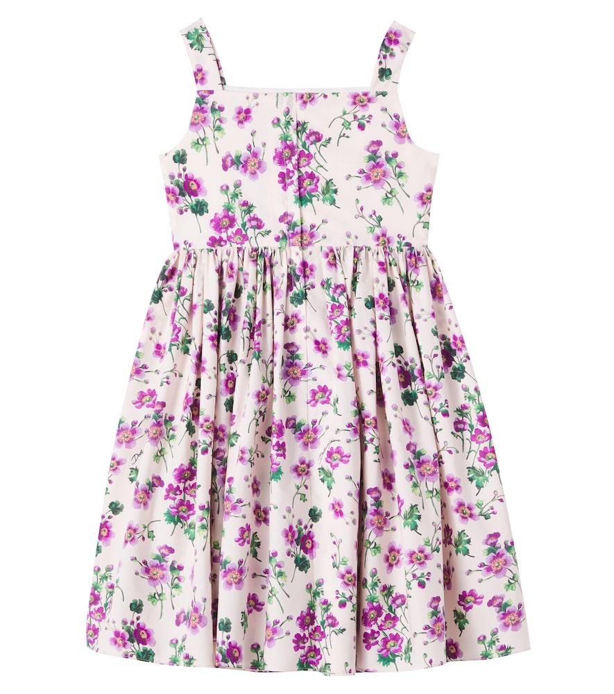  Dolce&gabbana Kids Dolce&gabbana Kids Kleid Aus Baumwollpopeline 