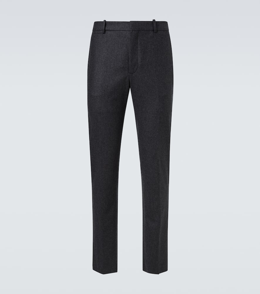 Virgin wool straight pants