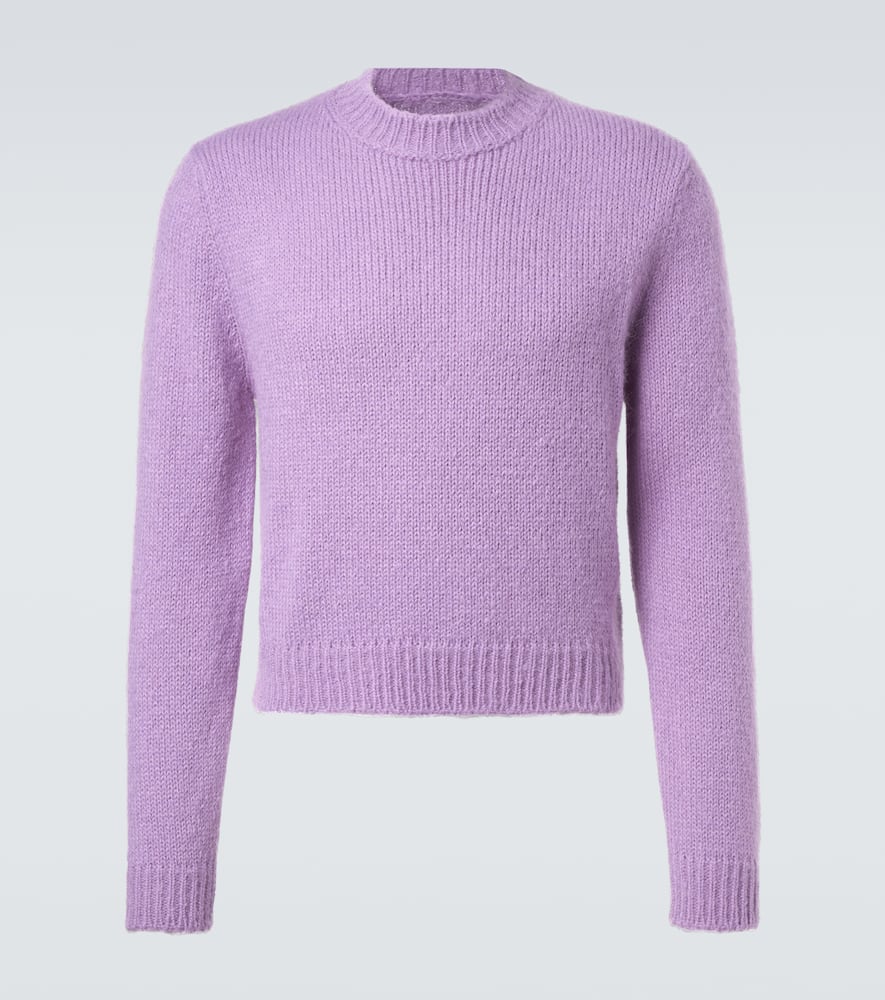 Jil Sander Alpaca And Wool-blend Sweater In Purple