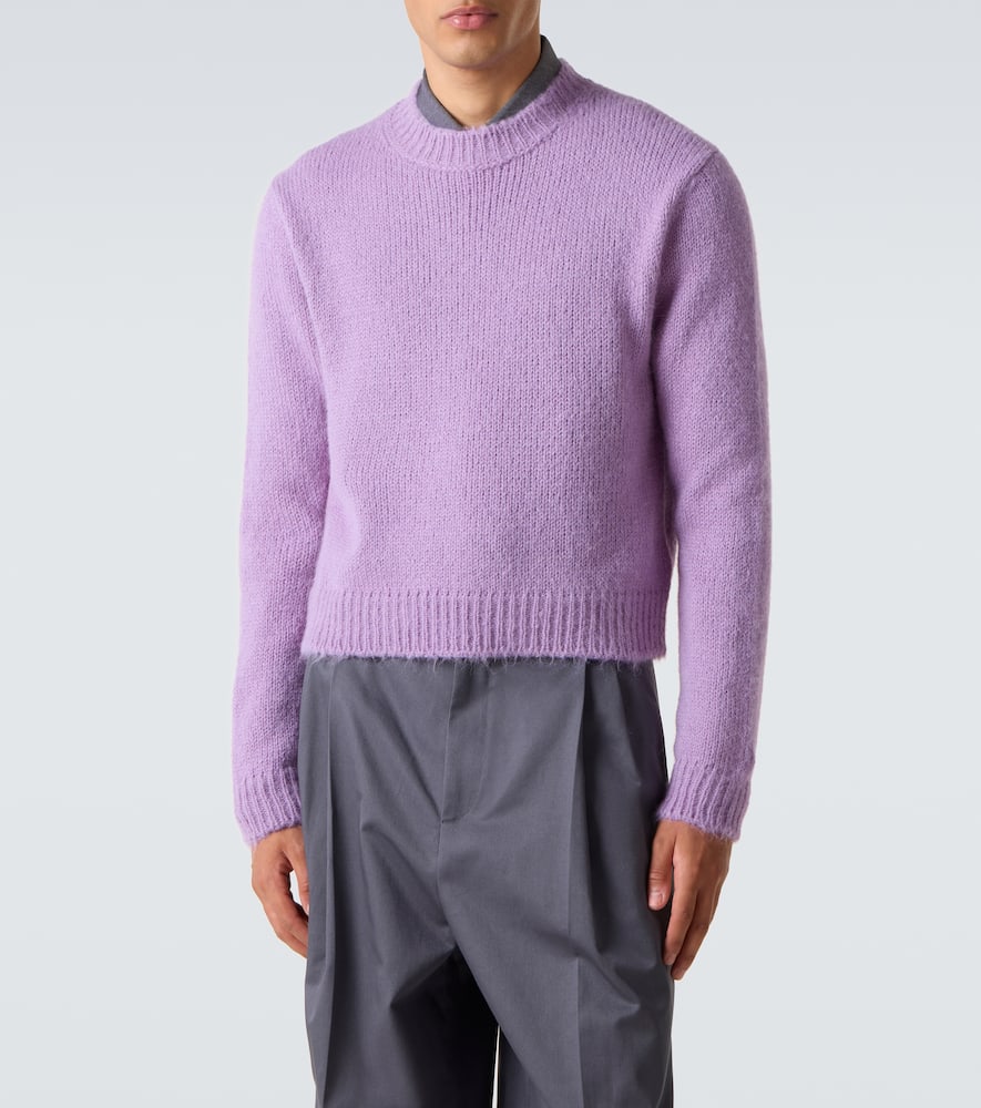 Jil Sander Alpaca And Wool-blend Sweater In Purple