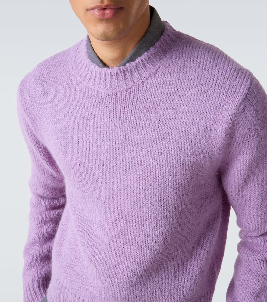 Jil Sander Alpaca And Wool-blend Sweater In Purple