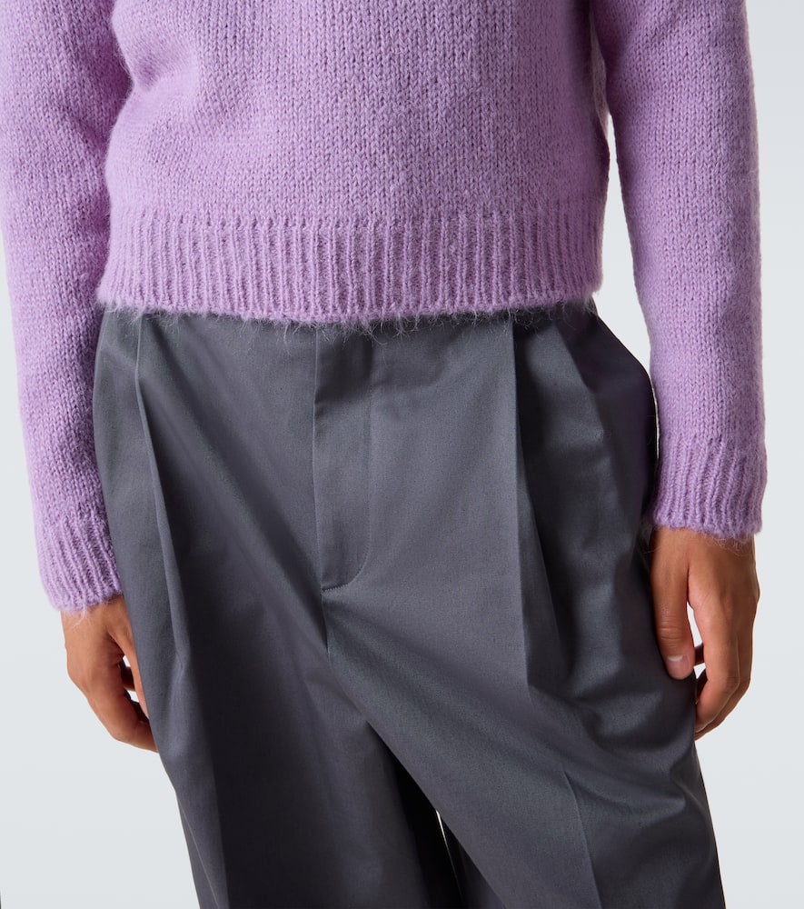 Jil Sander Alpaca And Wool-blend Sweater In Purple