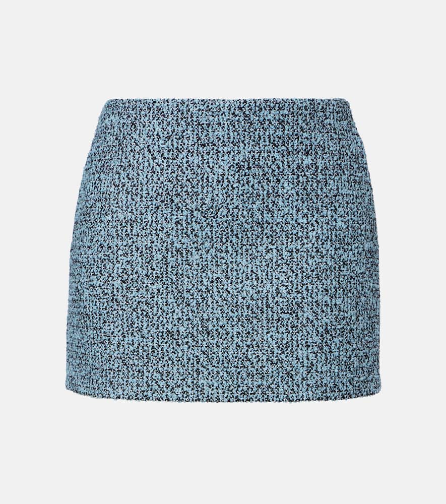 Gucci Cotton And Wool-blend Tweed Miniskirt In Brown