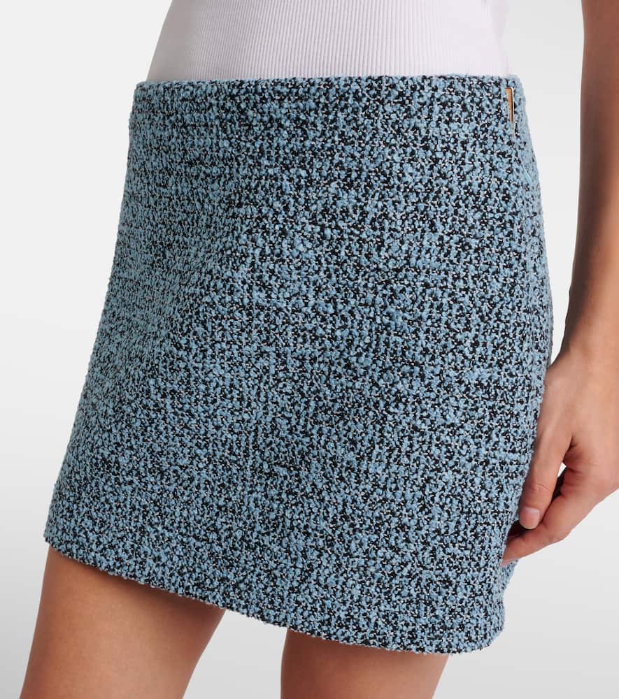 Gucci Cotton And Wool-blend Tweed Miniskirt In Brown