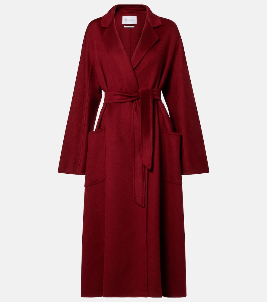 Max Mara Ludmilla Cashmere Coat In Burgundy