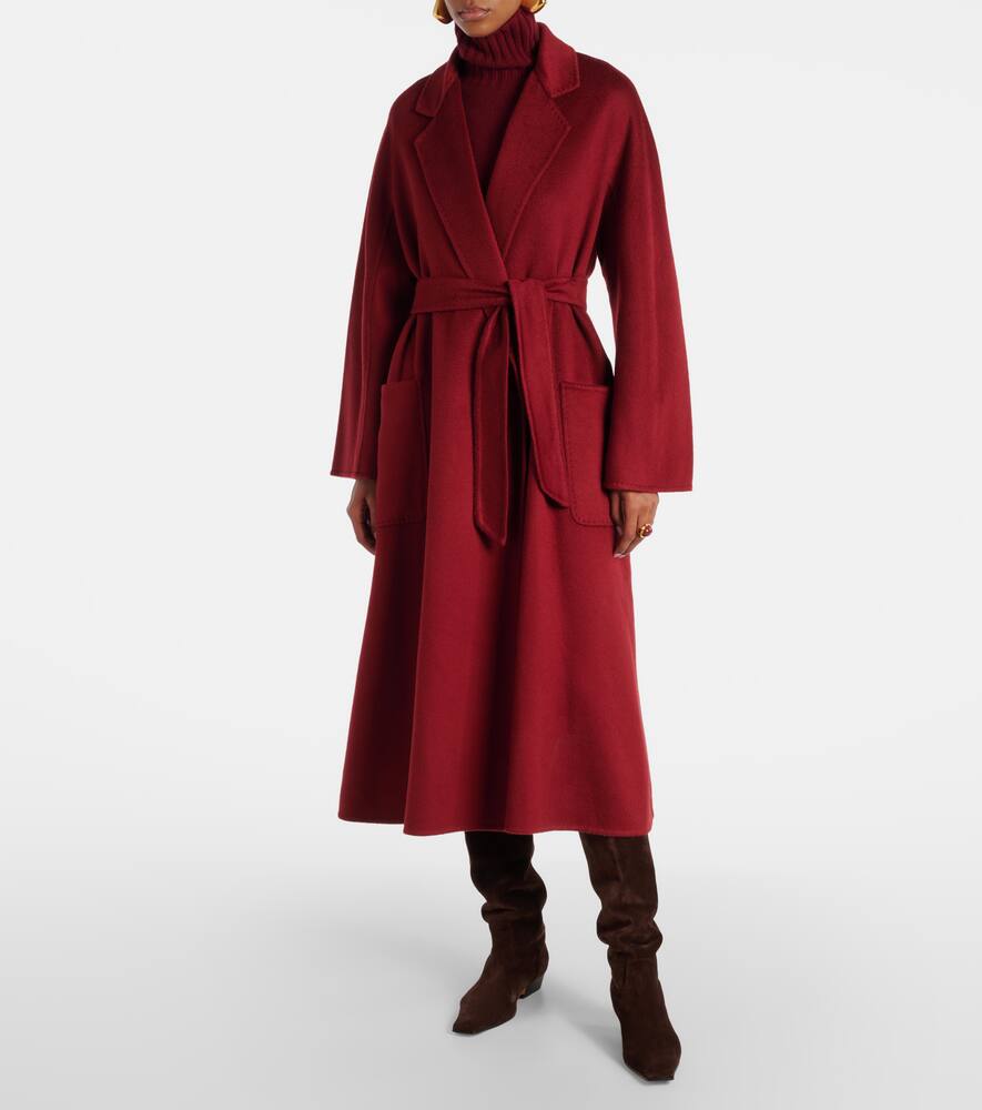 Max Mara Ludmilla Cashmere Coat In Burgundy