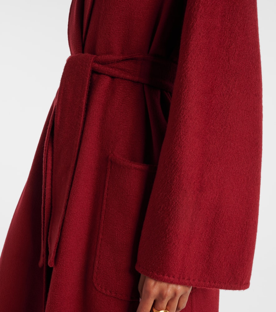 Max Mara Ludmilla Cashmere Coat In Burgundy