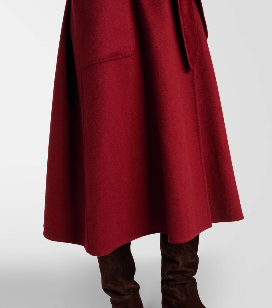 Max Mara Ludmilla Cashmere Coat In Burgundy